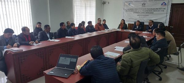 Gangtok, 16th February 2023(IPR): An Awareness cum Sensitization meeting on Indian Standards & Quality Control Orders for Gangtok District Level Officers