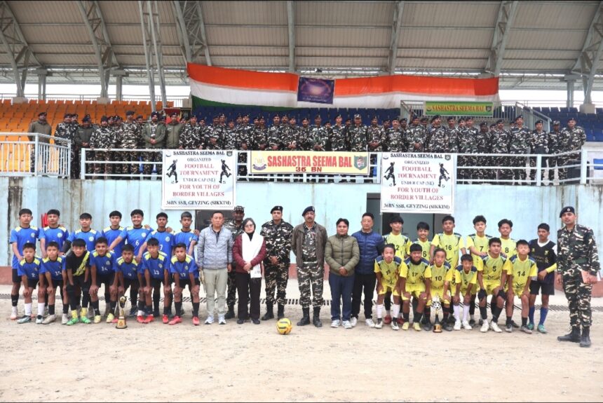 SSB organizes football tournament for border youth in Gyalshing