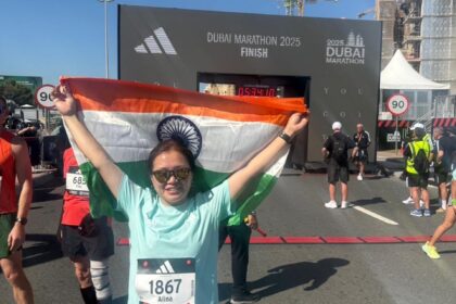 Alina Lepcha runs Dubai and Mumbai Marathons 